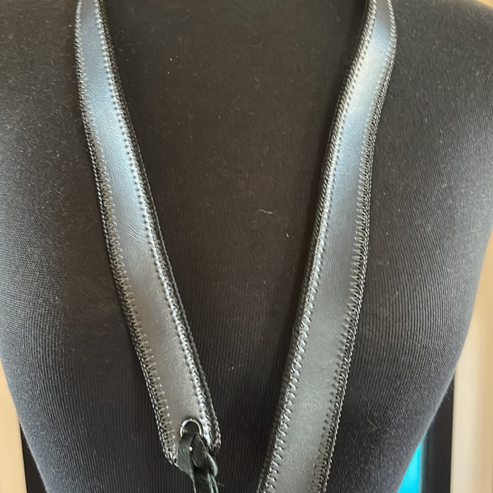 ❌sold at live❌Black and silver metallic tie belt from Elite - Picture 6 of 12